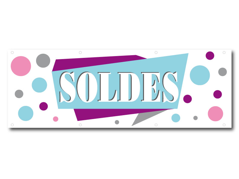 Soldes bulles - Banderole 