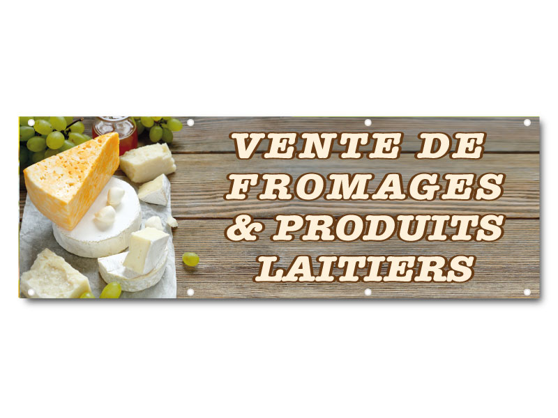 Fromages et produits laitiers - Banderole