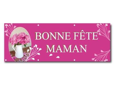 Roses bonne fête Maman - Banderole