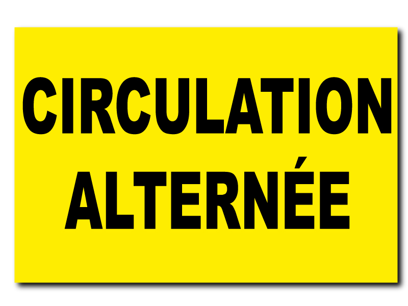 Panneau Circulation Alternée