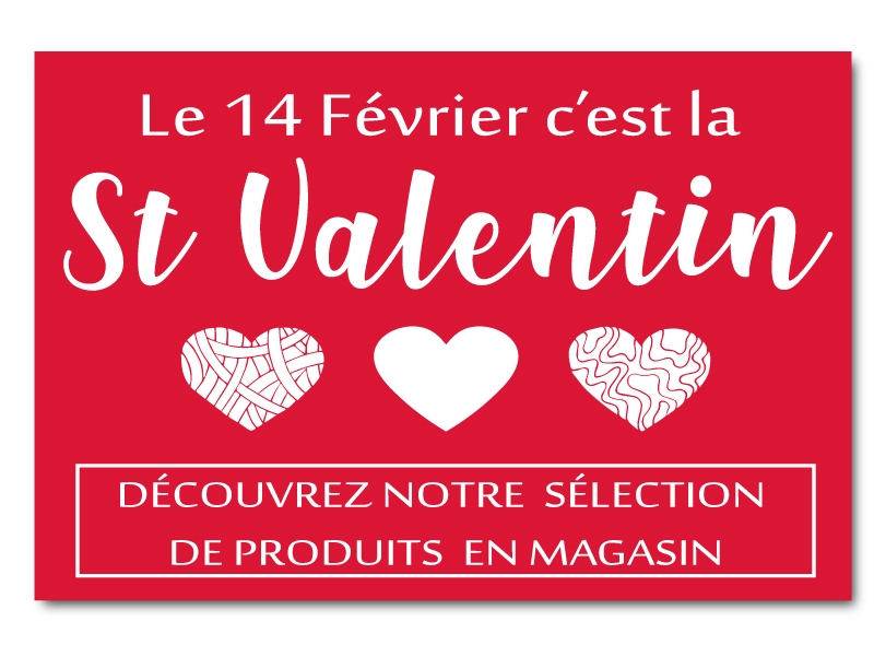 Rouge Passion St Valentin - Panneau