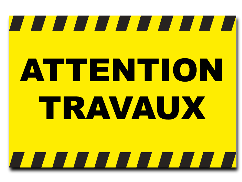 Panneau Attention Travaux