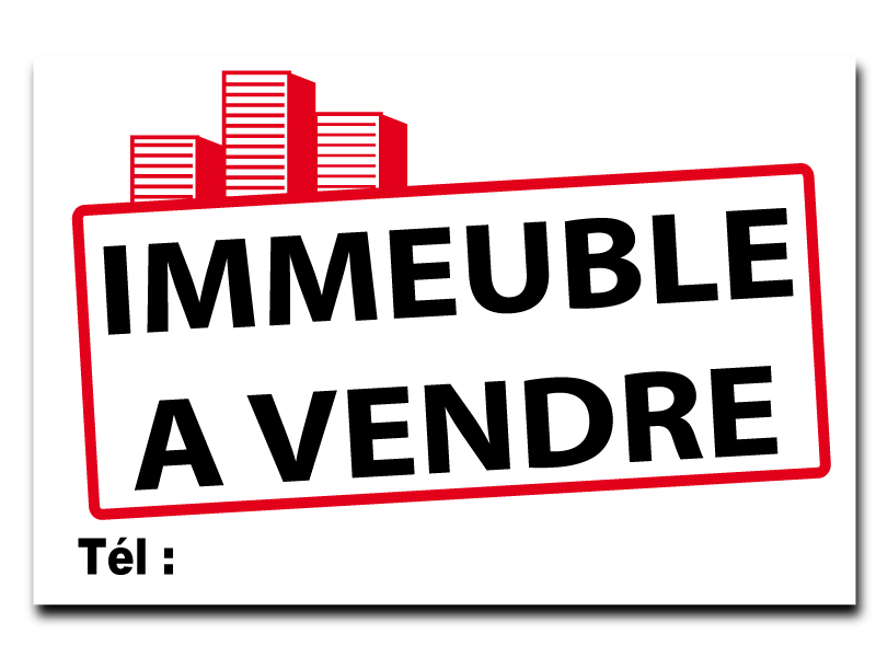 Panneau immobilier - Immeuble à Vendre - Classique