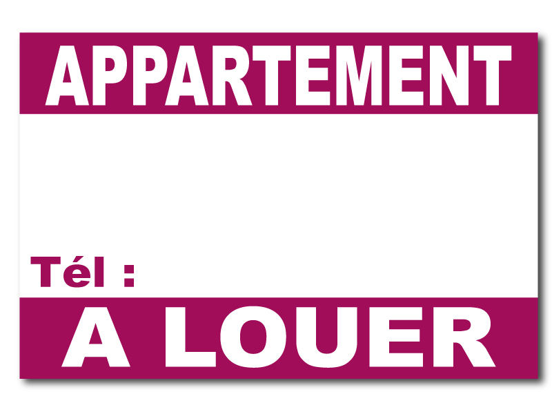 Panneau Appartement A louer - Téléphone